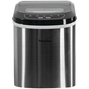 magic chef mcim22st 27lb-capacity ice maker stainless