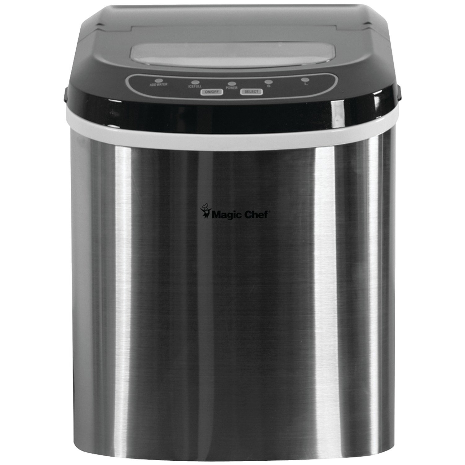 Magic Chef MCIM22ST 27Lb-Capacity Ice Maker Stainless