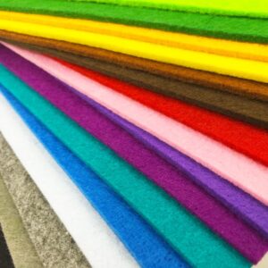 flic-flac 3mm 30cmx30cm super thick felt nonwoven fabric diy craft work patchwork sewing mixed color