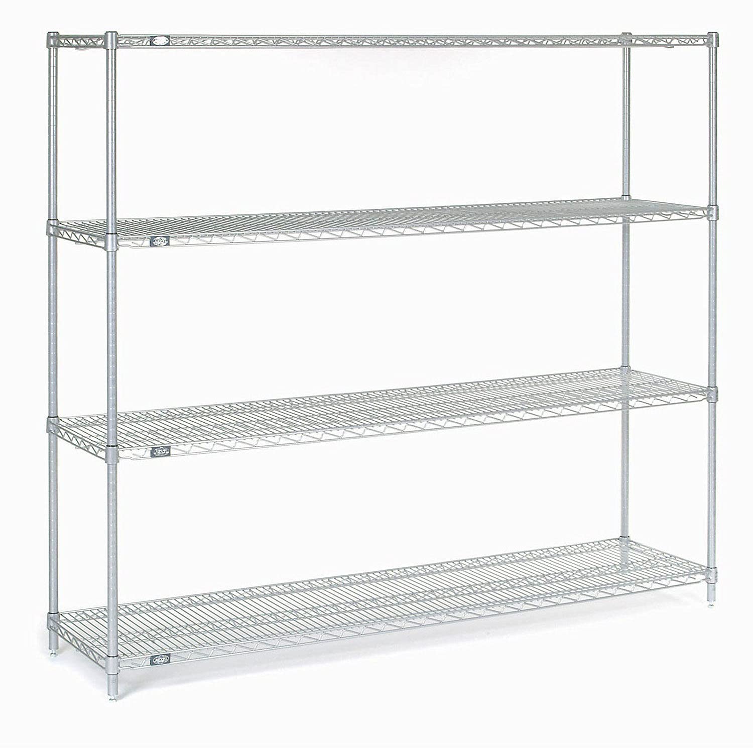 Stainless Steel Wire Shelving, 72"W x 18"D x 86"H