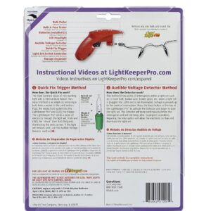 LIGHT KEEPER PRO - The Complete Tool for Repairing Incandescent Christmas Holiday Light Sets | Bonus Extra 50 Replacement Bulbs | UL Listed (#230566)