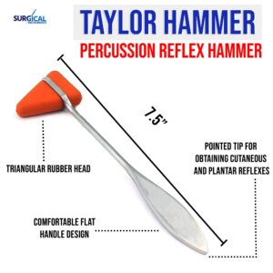 SURGICAL ONLINE 4 Assorted Taylor Tomahawk Reflex Hammer for Neurological Examination