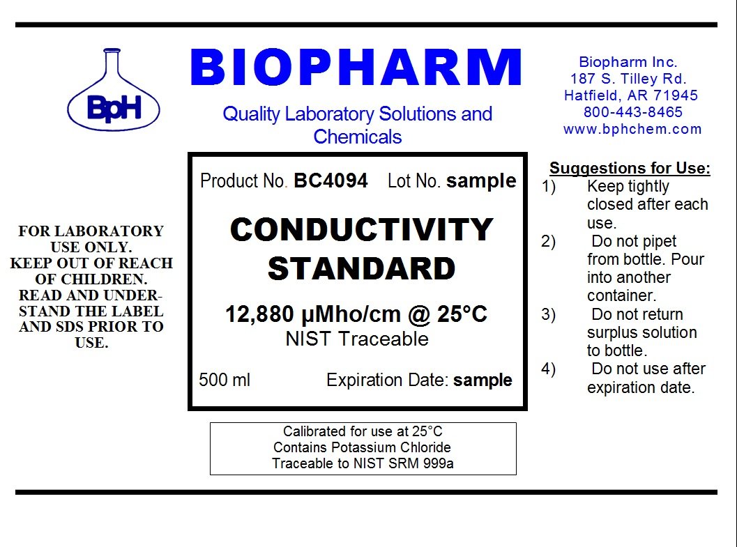 Conductivity Calibration Standard 3-Pack — 500 mL (1.06 Pint) Each: 84 μS, 1,413 μS and 12,880 μS