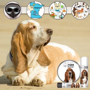 The Blissful Dog Basset Hound Unscented Nose Butter - Dog Nose Butter, 0.50 Ounce