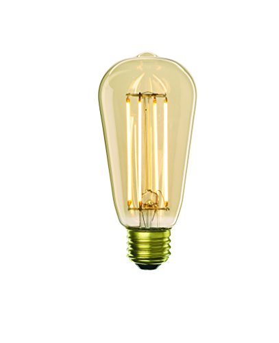 Bulbrite LED ST18 Dimmable Medium Screw Base (E26) Light Bulb, 60 Watt Equivalent, 2200K, Antique