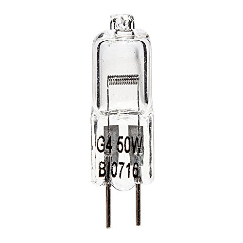 Brite Innovations G4 Halogen Bulb, 50 Watt (8 Pack) Dimmable Soft White 2700K -12V-Bi Pin -, T3 JC Type, Clear Light Bulb