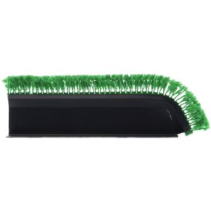 angled black t shape plastic divider with green parsley - 18"l x 3 1/2"h