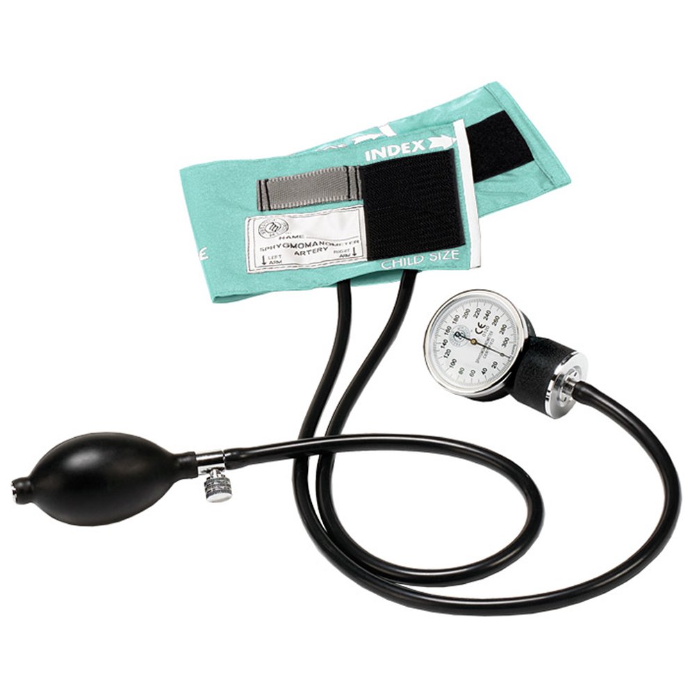 Prestige Medical 82-PED-AQS Pediatric Premium Aneroid Sphygmomanometer, Aqua Sea