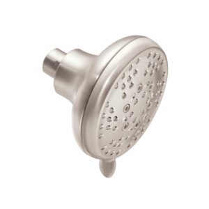 moen cl26500epbn 4-inch five-function eco-performance showerhead, brushed nickel