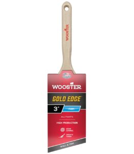 wooster 5231-3 series 5231 3" gold edge angle brush, 3 inch