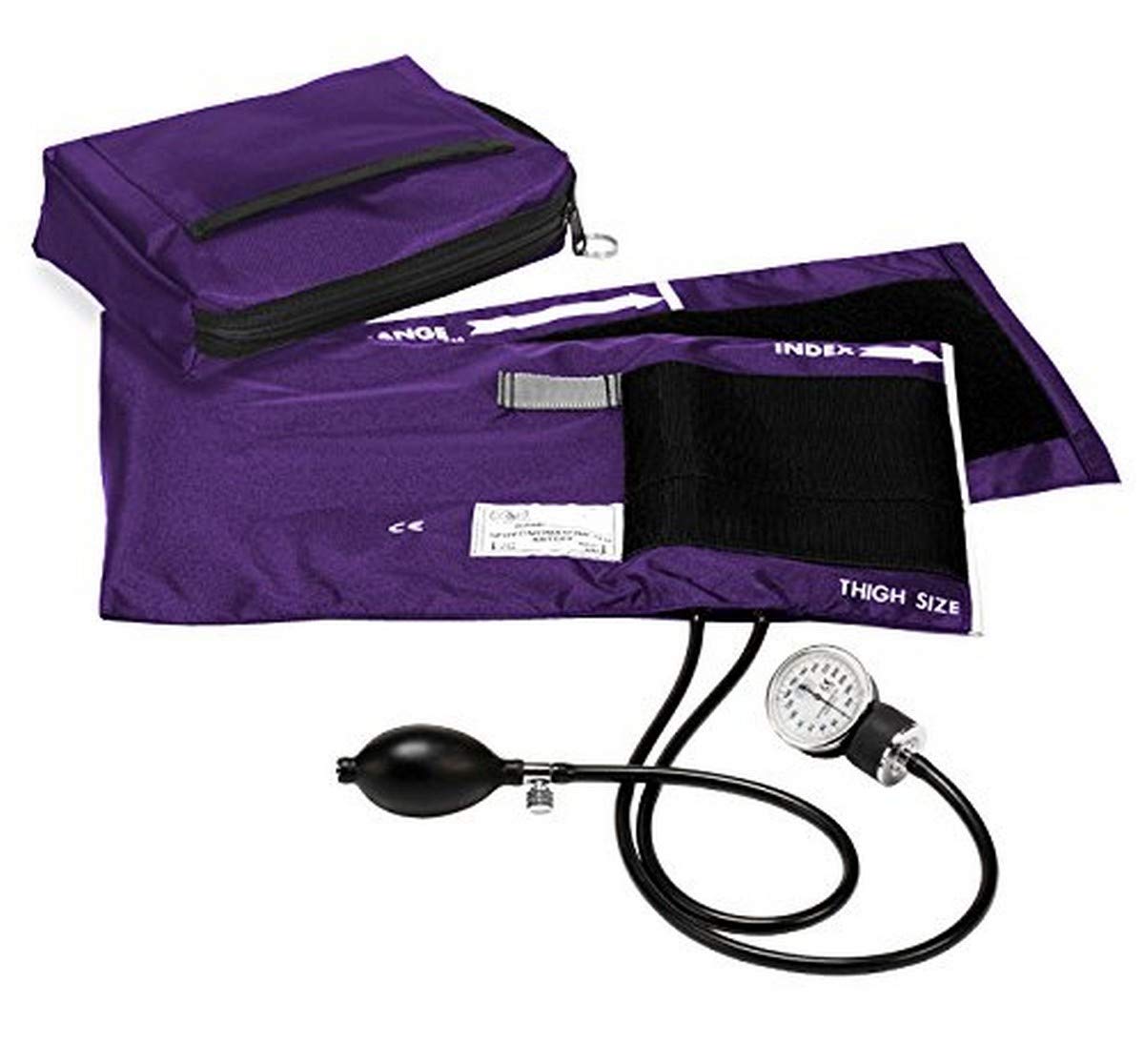 Prestige Medical Premium Adult Aneroid Sphygmomanometer, Purple, X-Large, 15.00 Ounce