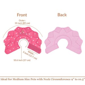 SunGrow Cat Cone Collar Soft, Pet Recovery Elizabethan E Collar Soft Neck Cone to Stop Licking for Cats & Kittens After Surgery, Cat Surgical Recovery Suit for Wound Cover, Puppy Dog & Rabbit Cone