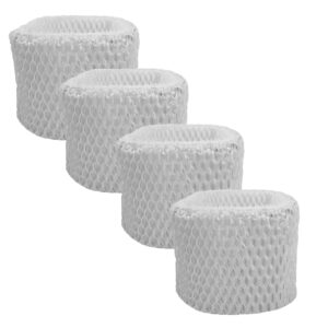 4-Pack Air Filter Factory Replacement For Holmes HWF62, HWF62D, HWF-62, H62, H-62 Humidifier Wick Filter