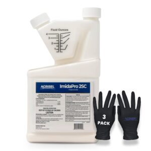 agrisel imidapro 2sc/midash 2sc insect & pest control, broad spectrum, residential & commercial, effective against 100+ pests, outdoor use only, includes 3-pack of agrisel protective gloves, 32 ounces