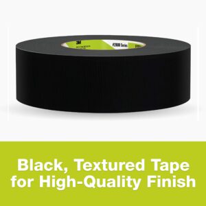 3M Extreme Hold Duct Tape, 1.88 Inches x 35 Yards, Black, Heavy-Duty, Double-Thick Adhesive, Waterproof Backing, Tough Repairs