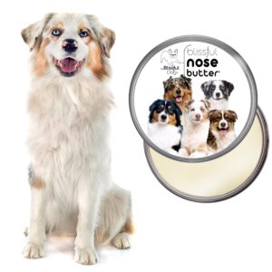 The Blissful Dog Australian Shepherd Nose Butter, Versatile Dog Nose Balm for Dry Nose, Handcrafted Nose Moisturizer, Easy-to-Apply Dog Essentials, Unscented, 2 oz.