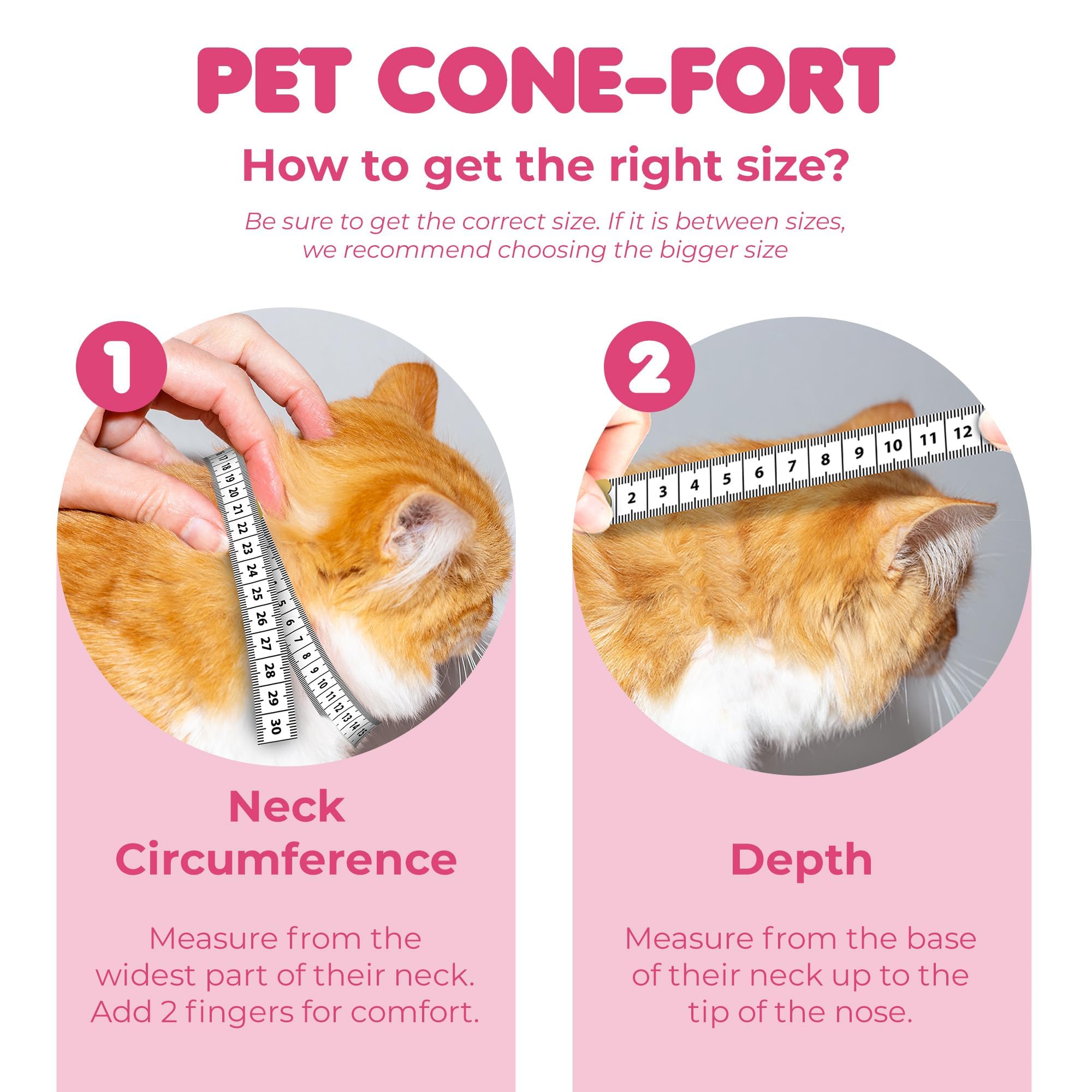 SunGrow Cat Cone Collar Soft, Pet Recovery Elizabethan E Collar Soft Neck Cone to Stop Licking for Cats & Kittens After Surgery, Cat Surgical Recovery Suit for Wound Cover, Puppy Dog & Rabbit Cone