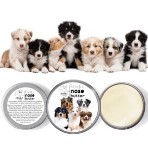 The Blissful Dog Australian Shepherd Nose Butter, Versatile Dog Nose Balm for Dry Nose, Handcrafted Nose Moisturizer, Easy-to-Apply Dog Essentials, Unscented, 1 oz.