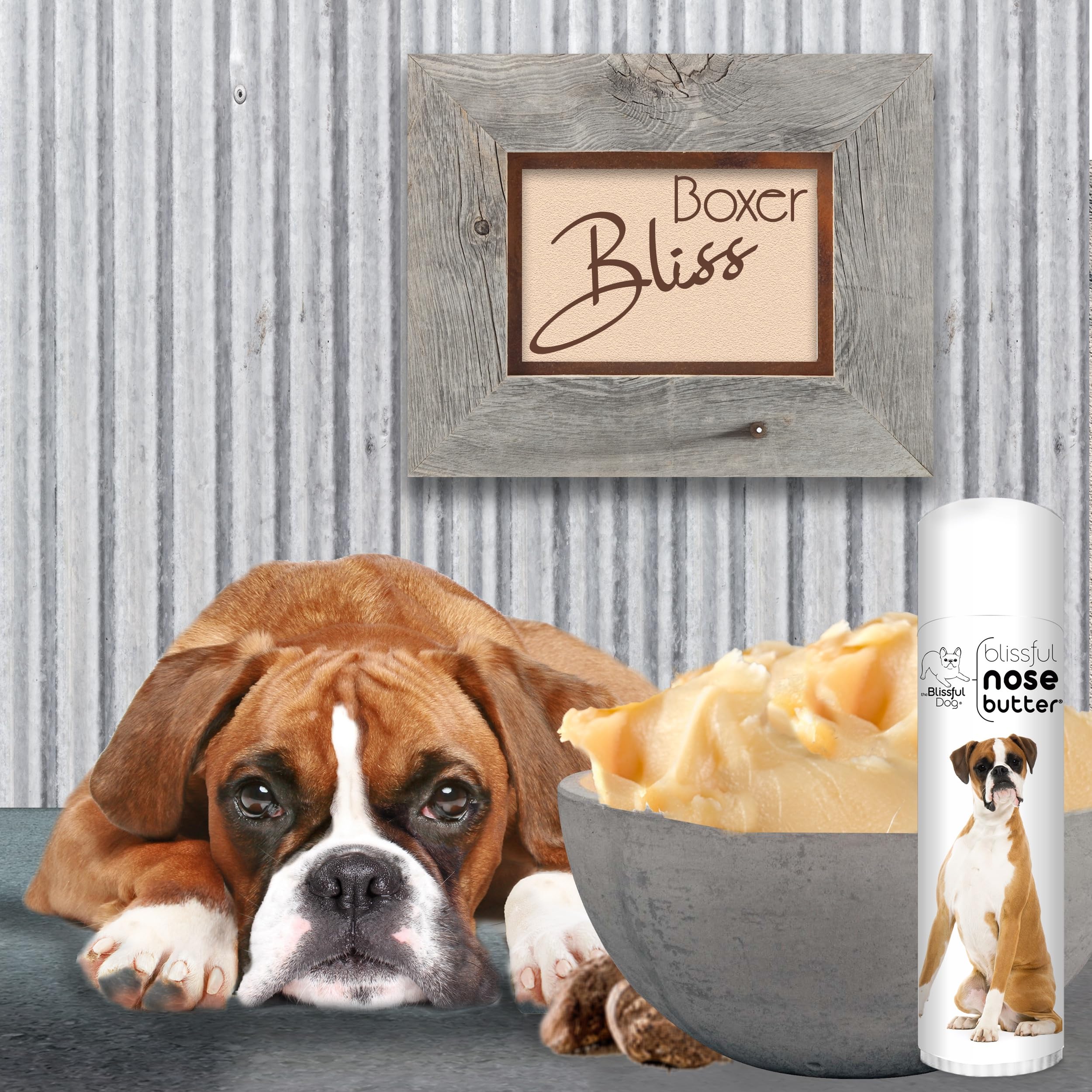 The Blissful Dog Fawn Boxer Unscented Nose Butter, 0.50-Ounce