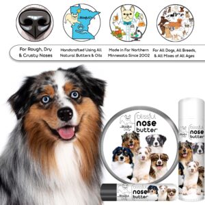 The Blissful Dog Australian Shepherd Nose Butter, Versatile Dog Nose Balm for Dry Nose, Handcrafted Nose Moisturizer, Easy-to-Apply Dog Essentials, Unscented, 2 oz.