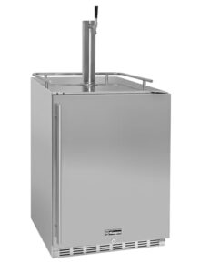 kegco kegerator 24" wide single tap stainless steel undercounter beer dispenser hk38ssu-1