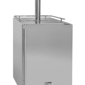 Kegco Kegerator 24" Wide Single Tap Stainless Steel Undercounter Beer Dispenser HK38SSU-1