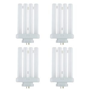 dysmio compact fluorescent 27w quad tube, 6500k daylight light fml light bulbs with gx10q-4 base – 2 pack