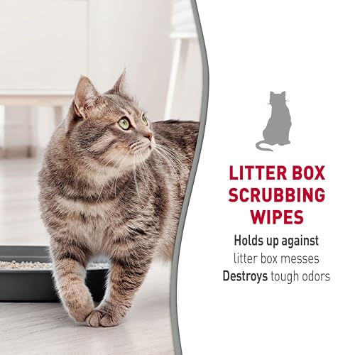 Nature’s Miracle Litter Box Scrubbing Wipes 30Ct