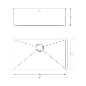 32 Inch Zero Radius Design 16 Gauge Undermount Single Bowl Stainless Steel Kitchen Sink Premium Package