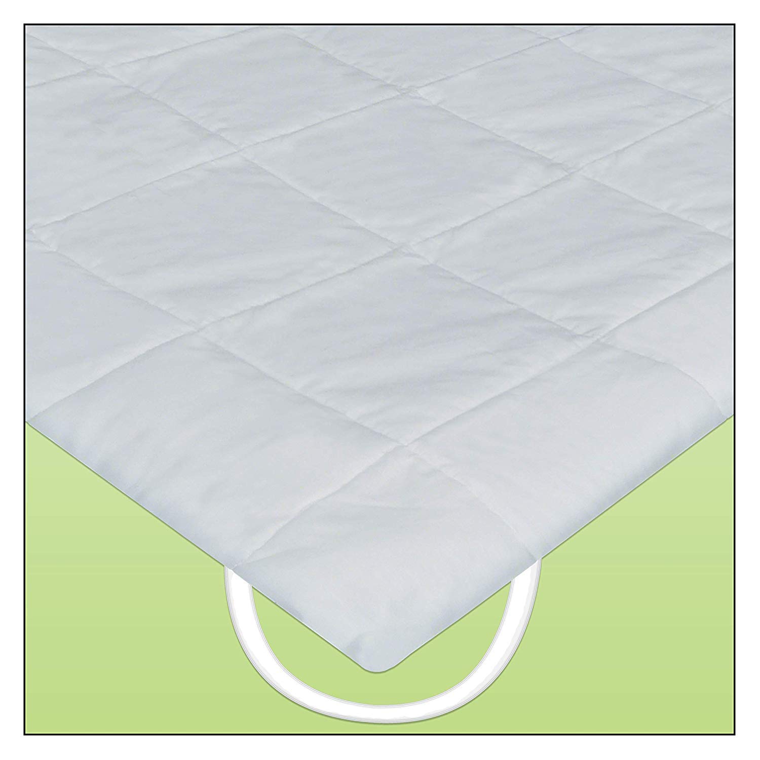 INNOMAX The Linen Resource Quilted Comfort Waterbed Anchor Band Custom Fit Mattress Pad Protective Cover Super Single