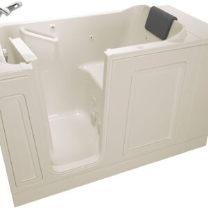 American Standard 3051.119.WLL Acrylic Whirlpool 30"x51" Left Side Door Walk-In Bathtub in Linen