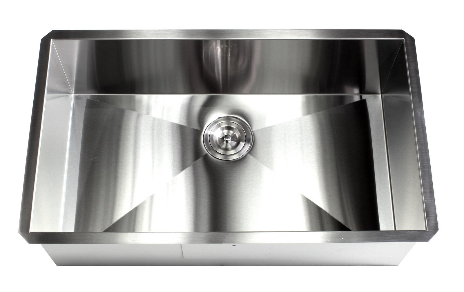 32 Inch Zero Radius Design 16 Gauge Undermount Single Bowl Stainless Steel Kitchen Sink Premium Package