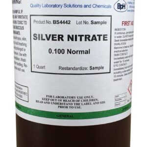 Silver Nitrate 0.100 Normal Standard Solution Quart (950 ml)