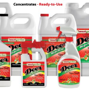 I Must Garden Deer Repellent Hose-End Concentrate: Spice Scent Deer Spray for Gardens, Plants, and Trees – 32oz Covers 10,000 sq. ft.