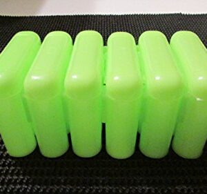 APGOLF 4 New 1 oz Gold Mining Glass Vials and Vial Case Holder Interlocking Nesting Green