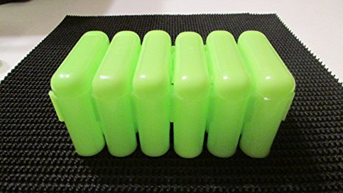 APGOLF 4 New 1 oz Gold Mining Glass Vials and Vial Case Holder Interlocking Nesting Green