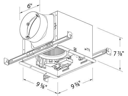 Delta Electronics (Americas) Ltd. SIG80-110DLED BreezSignature BreezSignature-SIG80-110DLED-80/110 Exhaust Fan/LED Night-Light with Dual Speed, 80/110 CFM