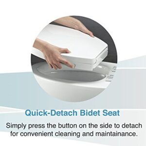 AXENT FB108 Round Front Toilet Seat with Bidet Function - No Electrical Outlet Required