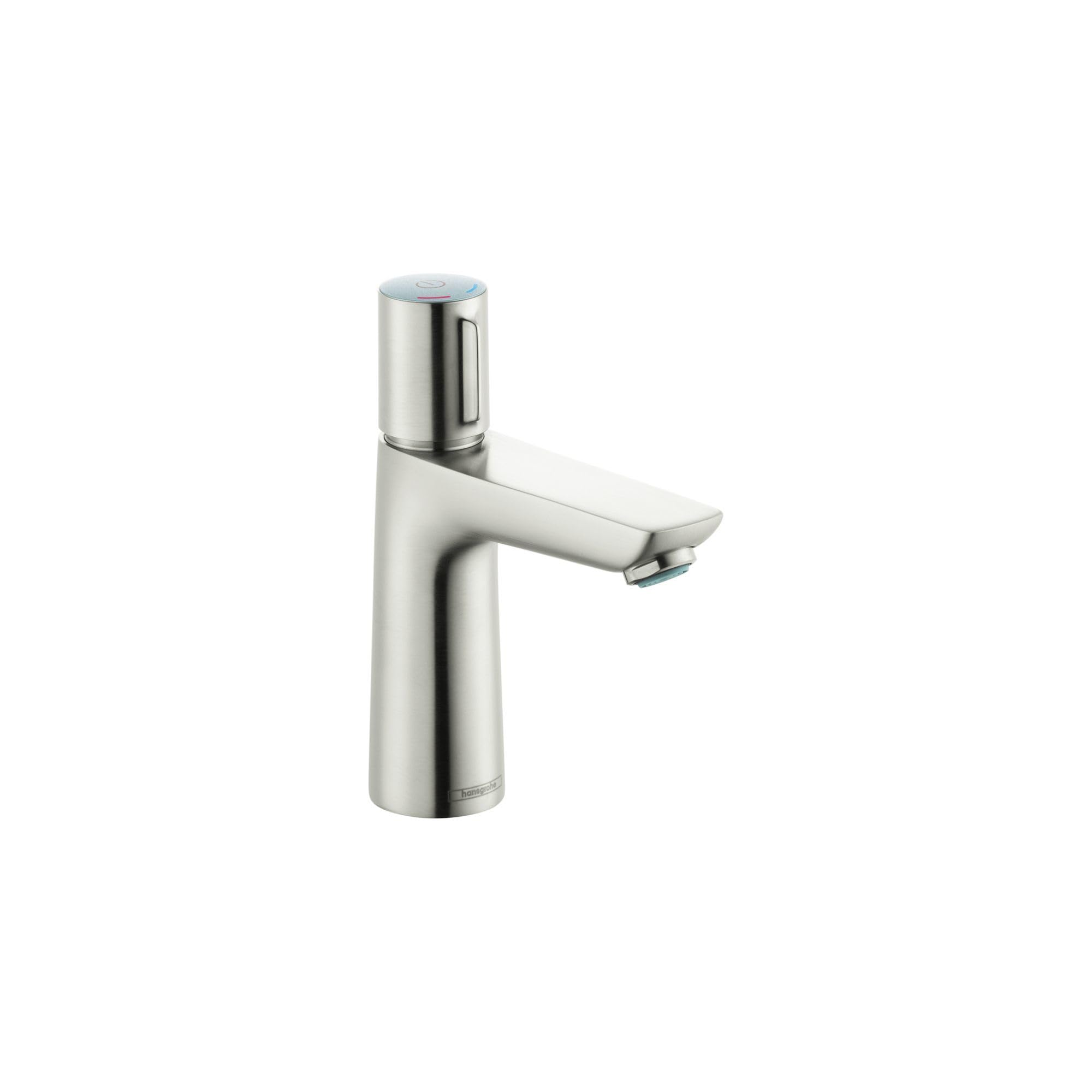 hansgrohe Talis Select E Modern Easy Install Easy On/Off -Handle 1 7-inch Tall Bathroom Sink Faucet in Brushed Nickel, 71750821