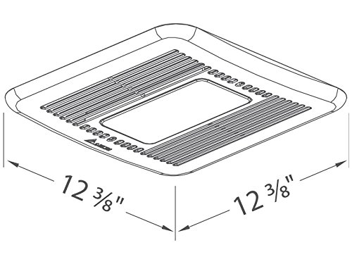 Delta Electronics (Americas) Ltd. SIG80-110DLED BreezSignature BreezSignature-SIG80-110DLED-80/110 Exhaust Fan/LED Night-Light with Dual Speed, 80/110 CFM