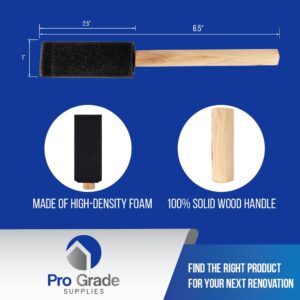 Pro Grade - Foam Brushes - 1 Inch 48 Piece Foam Brush Set