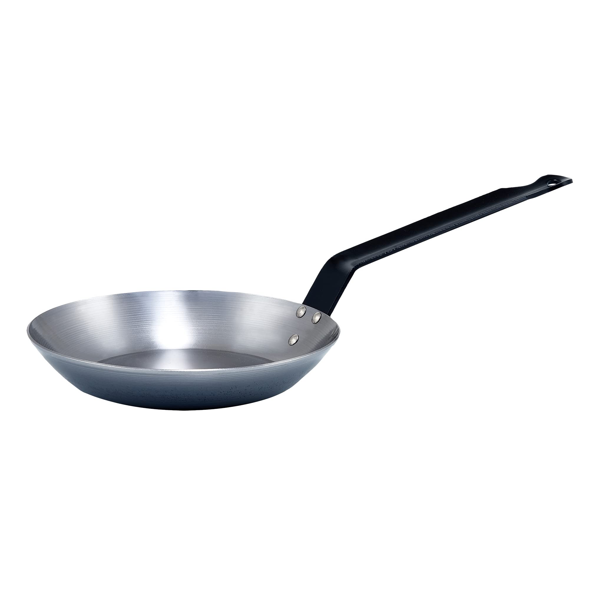 Winco Polished Steel French 11-1/8" Fry Pan