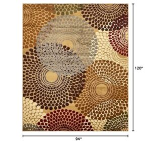 Unique Loom Barista Collection Area Rug - Java (7' 10" x 10' Rectangle, Beige/ Black)