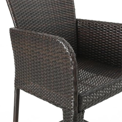 Christopher Knight Home Anaya Wicker Bar Stool, 45", Multibrown