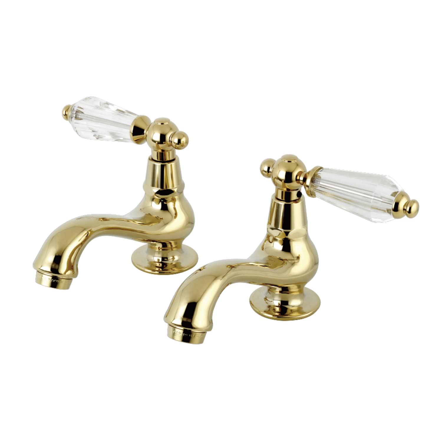 Kingston Brass KS1102WLL Basin Tap Faucet with Cross Handle, Polished Brass