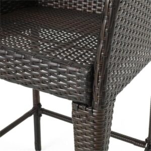 Christopher Knight Home Anaya Wicker Bar Stool, 45", Multibrown