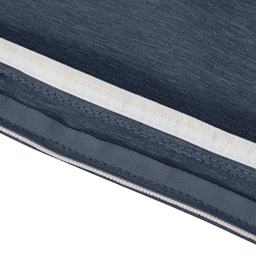 Classic Accessories Montlake FadeSafe Water-Resistant 20 x 20 x 2 Inch Outdoor Chair Cushion, Heather Indigo Blue, Outdoor Chair Cushions, Patio Chair Cushions, Patio Cushions