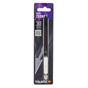 tajima dc390b 30 degree acute angled cutter knife, black/white, 9 mm