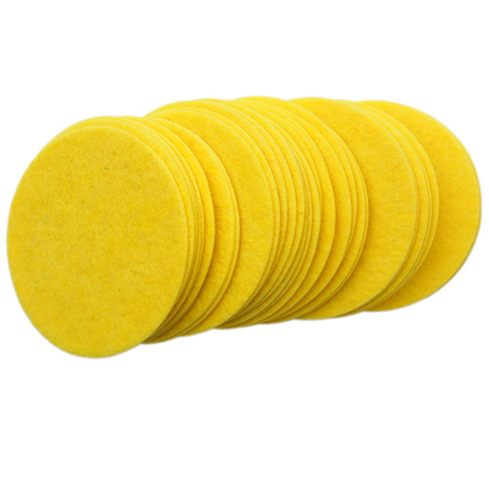 Playfully Ever After 3 Inch Yellow 30pc Stiff Felt Circles