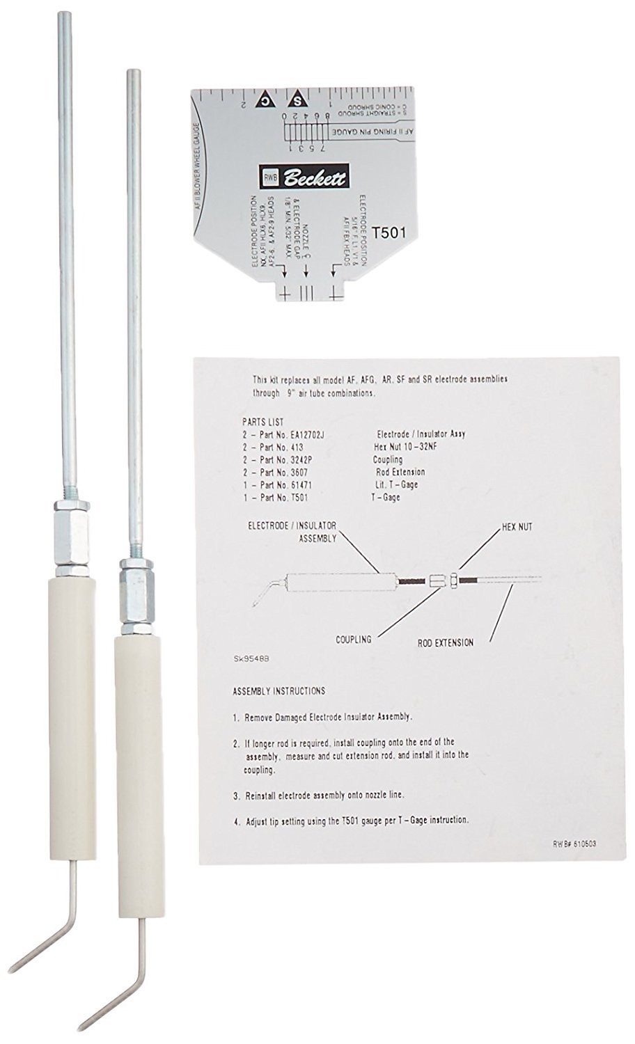 Beckett 5780 Electrode Insulator Assembly - 3 Pack